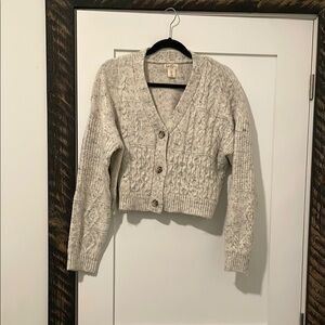 Jessica Simpson Cream Button-Up Cardigan